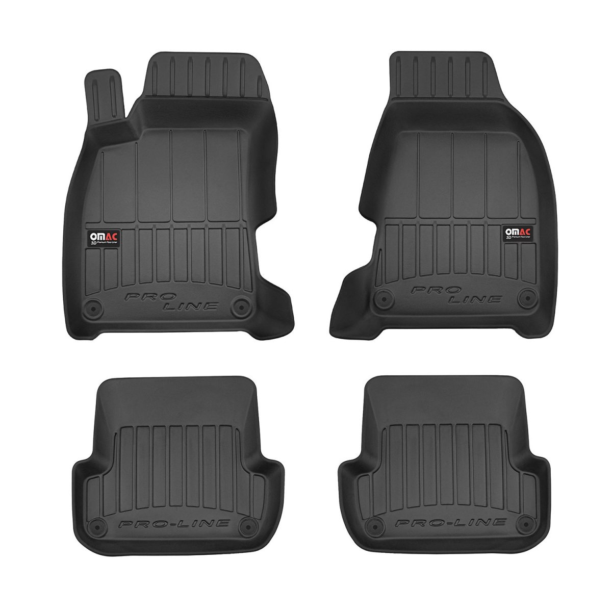 Audi A4 Floor Mat - Omac - Premium TPE - Black - '04-'08